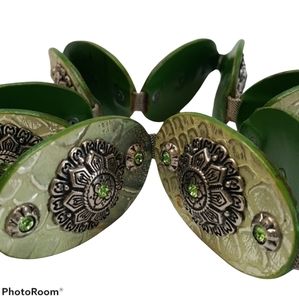 VTG NANNi Italien silver leather belt